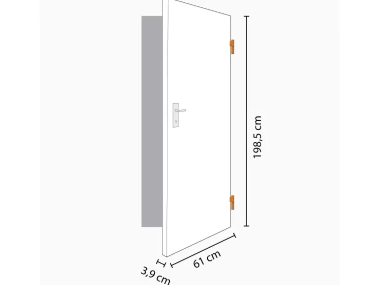 Zimmertür CPL Buche Blumig Nachb. (GL880) 61 cm x 198,5 cm Anschlag R