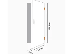 Zimmertür CPL Nussbaum Holznachb. (GL736) 73,5 cm x 198,5 cm Anschlag R