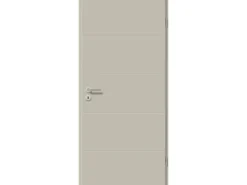 Zimmertür CPL-Folie Seidengrau 73,5 cm x 198,5 cm Anschlag L