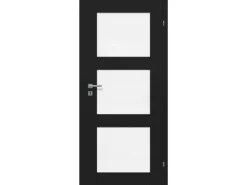 Zimmertür inkl. Glas CPL/PP Kofano 1.7 Schwarz 86 cm x 198,5 cm Li