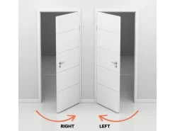 Zimmertür inkl. Glas CPL/PP Kofano 1.7 Schwarz 86 cm x 198,5 cm Li