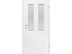 Zimmertür inkl. Glas Imperia Weißlack 98,5 cm x 198,5 cm Anschlag Rechts