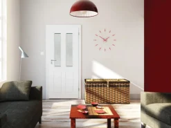 Zimmertür inkl. Glas Imperia Weißlack 98,5 cm x 198,5 cm Anschlag Rechts