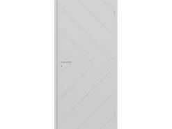 Zimmertür Liano M 4 Wabenkern Hellgrau RAL7047 86 cm x 198,5 cm Anschlag R