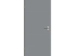 Zimmertür NeoLine 6505 GLN747 Staubgrau 98,5 cm x 198,5 cm Anschlag L