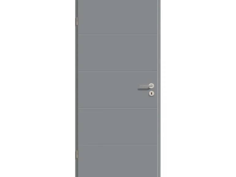 Zimmertür NeoLine 6505 GLN747 Staubgrau 61 cm x 198,5 cm Anschlag L