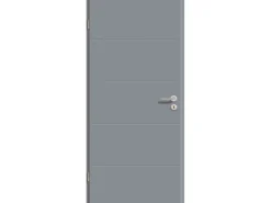 Zimmertür NeoLine Typ 6505 GLN747 Staubgrau 86 cm x 198,5 cm Anschlag L