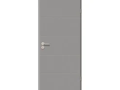 Zimmertür NeoLine Typ 6505 GLN747 Staubgrau 73,5 cm x 198,5 cm Anschlag R