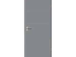 Zimmertür NeoLine Typ 6505 GLN747 Staubgrau 73,5 cm x 198,5 cm Anschlag Links