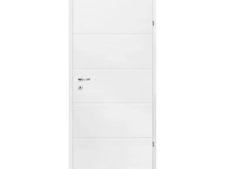 Zimmertür Savona Röhrenspan Weißlack 73,5 cm x 198,5 cm Anschlag Links