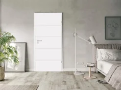 Zimmertür Savona Röhrenspan Weißlack 86 cm x 198,5 cm Anschlag Links