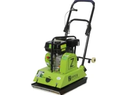 Zipper Rüttelplatte ZI-RPE90 inkl. Gummimatte und Fahrwerk 90 kg 4 kW