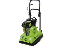Zipper Rüttelplatte ZI-RPE90 inkl. Gummimatte und Fahrwerk 90 kg 4 kW