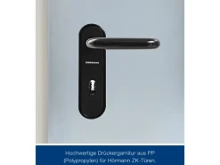 ZK-Tür-Element eingehängt Verzinkt 875 mm x 1875 mm x 80 mm DIN Rechts