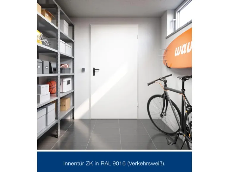 ZK-Tür-Element eingehängt Verzinkt 875 mm x 1875 mm x 80 mm DIN Rechts