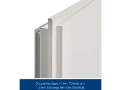 ZK-Tür-Element mit Eckzarge Weiß 875 mm x 1875 mm x 55 mm DIN Rechts