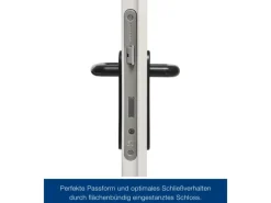 ZK-Tür-Element mit Eckzarge Weiß 750 mm x 1875 mm x 55 mm DIN Links