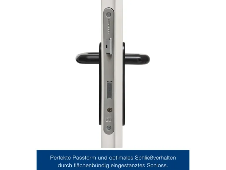 ZK-Tür-Element mit Eckzarge Weiß 750 mm x 1875 mm x 55 mm DIN Links