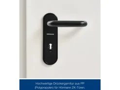 ZK-Tür-Element mit Eckzarge Weiß 1000 mm x 1875 mm x 55 mm DIN Rechts