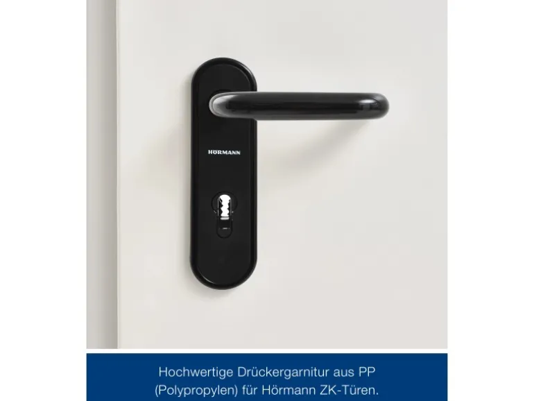 ZK-Tür-Element mit Eckzarge Weiß 1000 mm x 1875 mm x 55 mm DIN Rechts