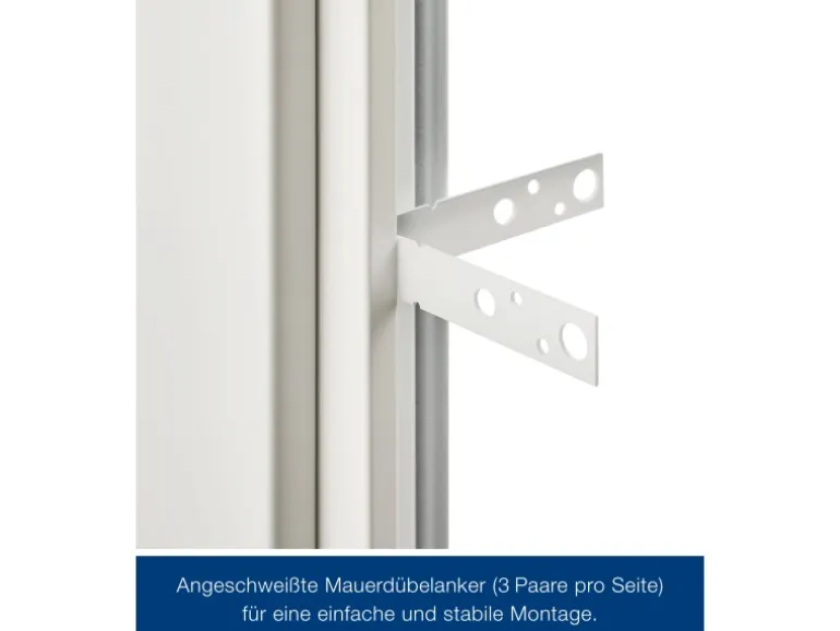 ZK-Tür-Element mit Eckzarge Weiß 1000 mm x 1875 mm x 55 mm DIN Rechts