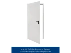 ZK-Tür-Element mit Eckzarge Weiß 875 mm x 2000 mm x 55 mm DIN Links