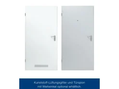 ZK-Tür-Element mit Eckzarge Weiß 875 mm x 2000 mm x 55 mm DIN Links
