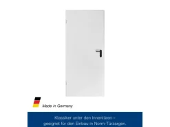 ZK-Tür-Element mit Eckzarge Weiß 875 mm x 2000 mm x 55 mm DIN Links