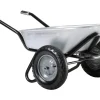 Zweirad-Schubkarre 100 l Muldenvolumen verzinkt